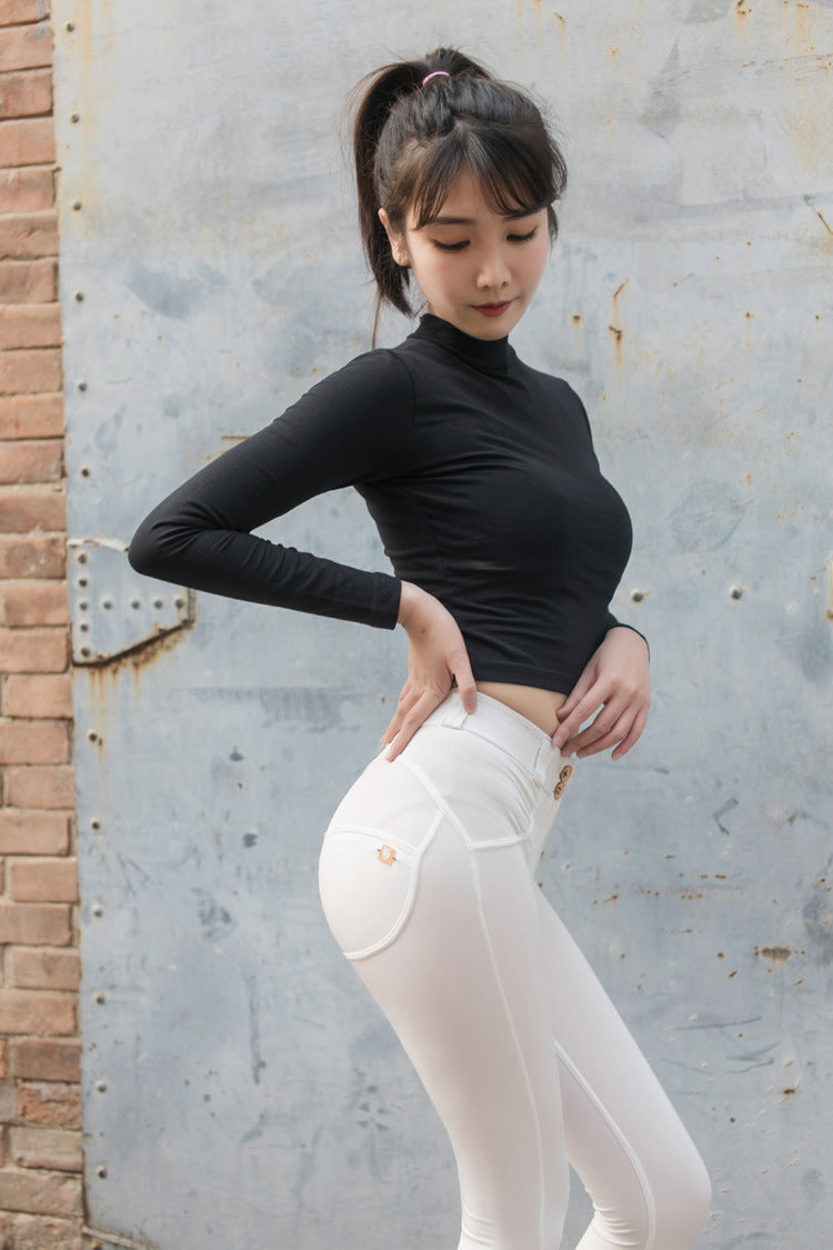 Fashion Casual Ladies Low Waist Cotton Slim Leggings